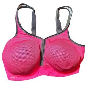 Anita‎ Maximum Support Air Control Sports Athletic Bra Hot Pink 40F 4 Hook